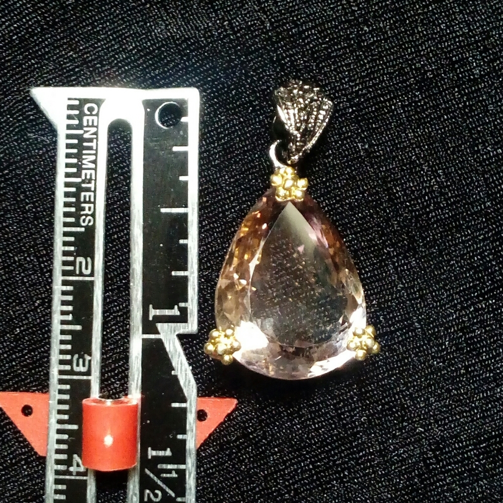 GIFT. Amethyst/Citrine  925. Ametrine. - Picture 10 of 12